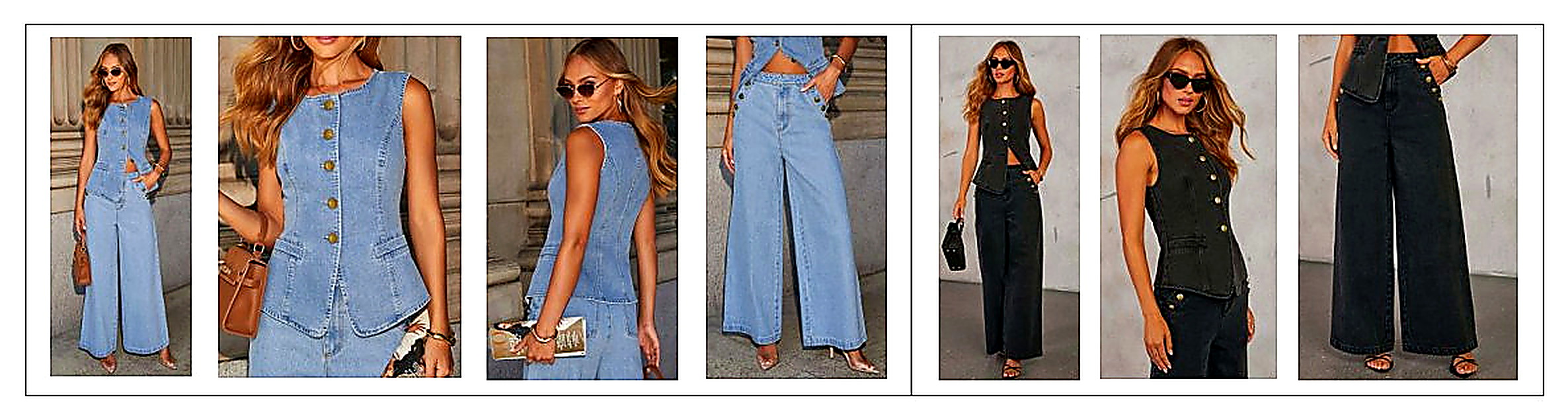 DJK-002 sleeveless denim jumpsuit