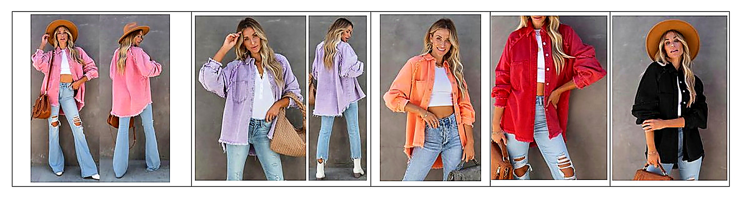 DJK-003 oversized denim jacket