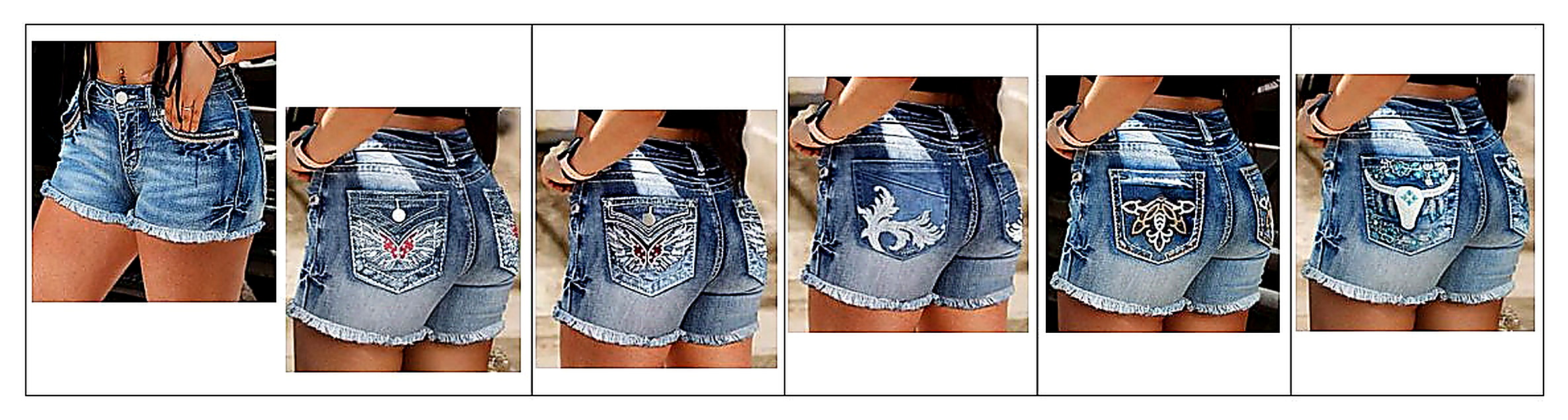 DPT-001 denim shorts