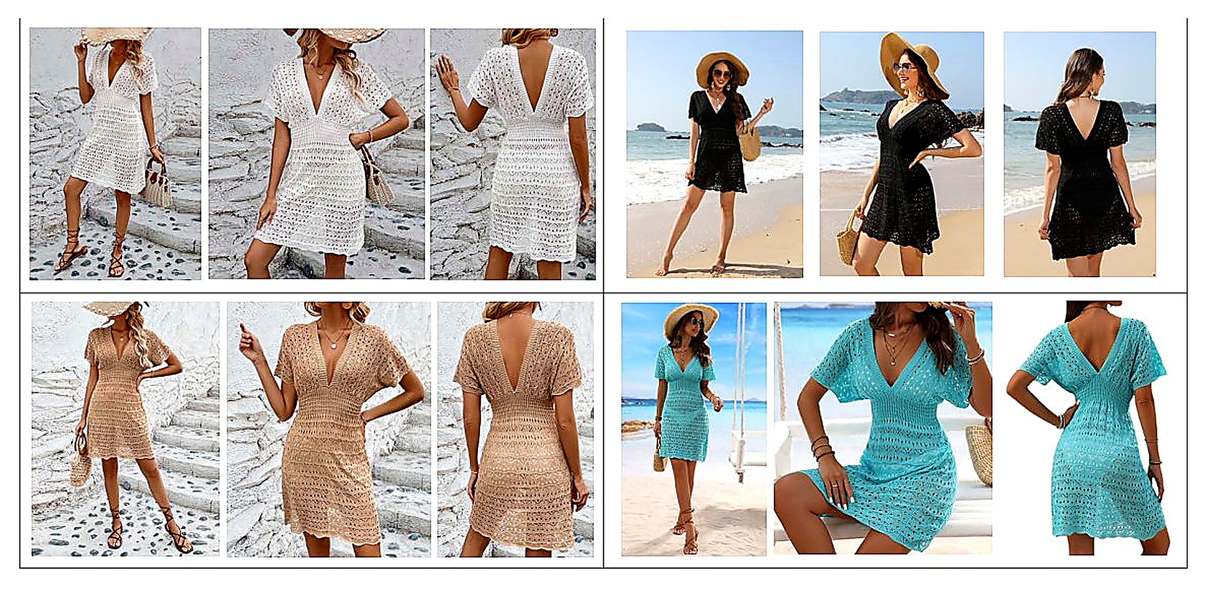 LCG-002 crochet resort dress