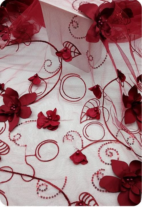 PTD-613 embroidered fabric reference