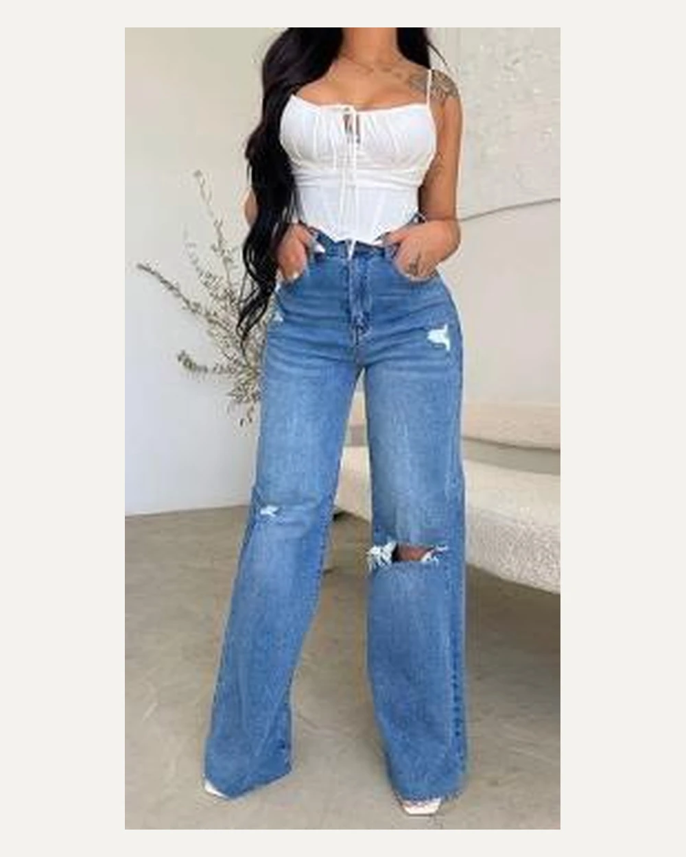 DPT-016 denim pants reference
