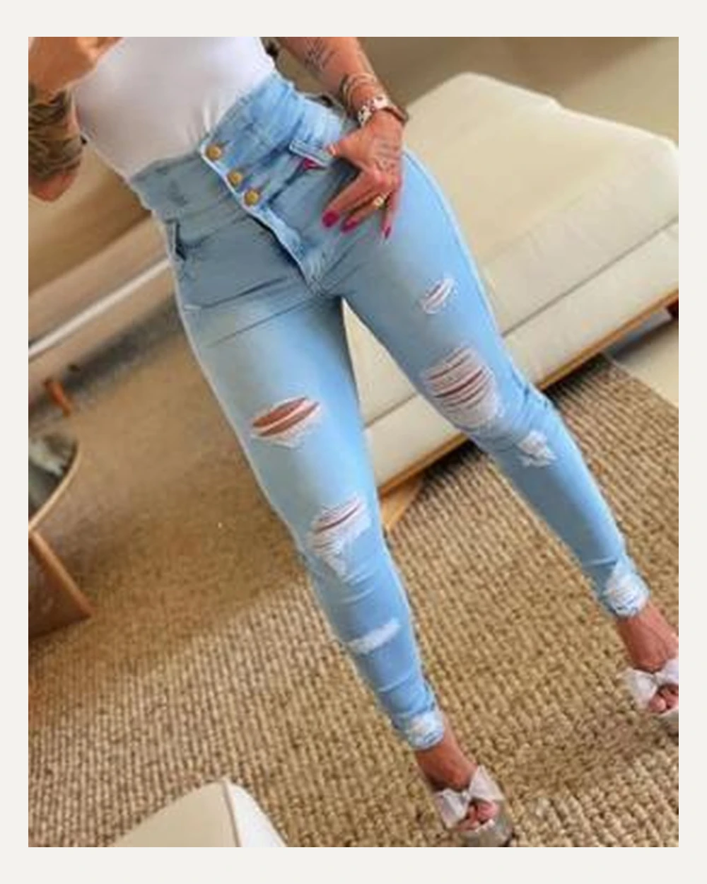 DPT-024 denim pants reference