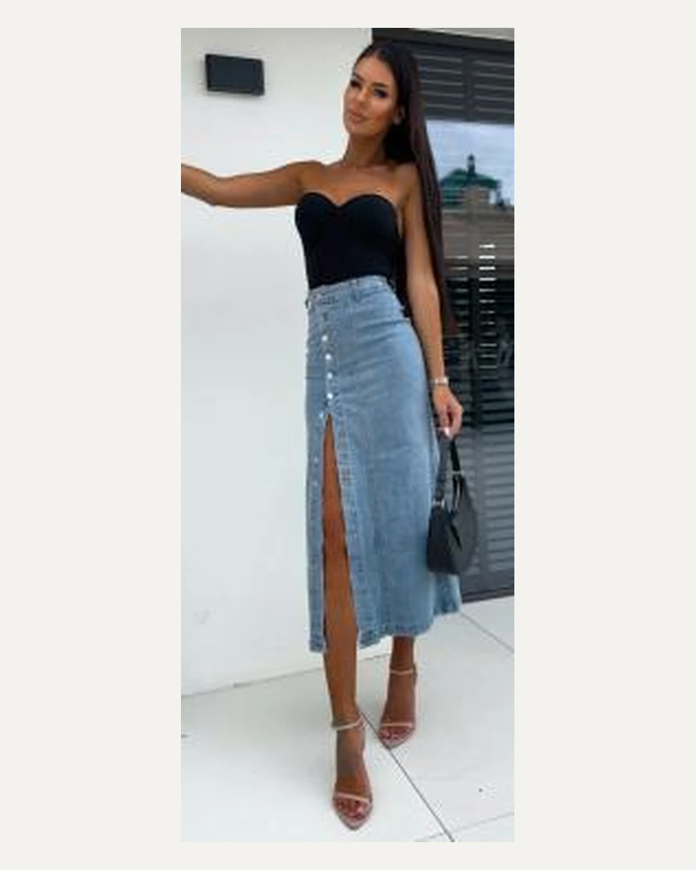 DST-001 denim skirt reference