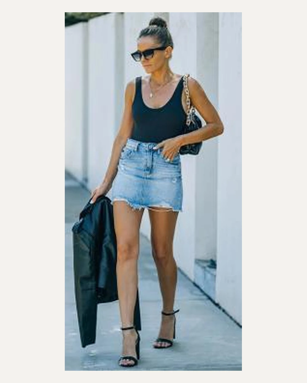 DST-003 denim skirt reference