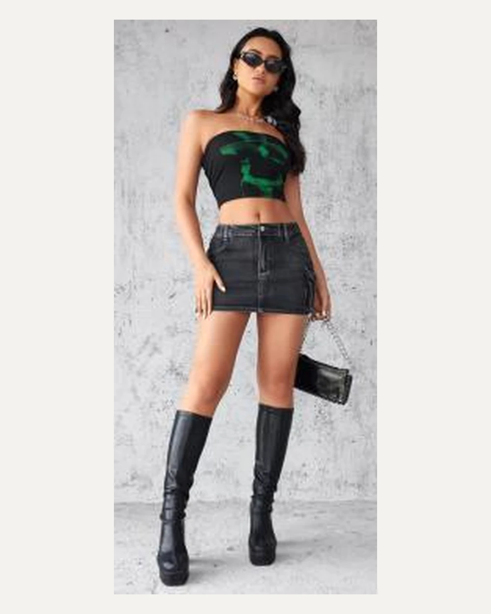 DST-008 denim skirt reference