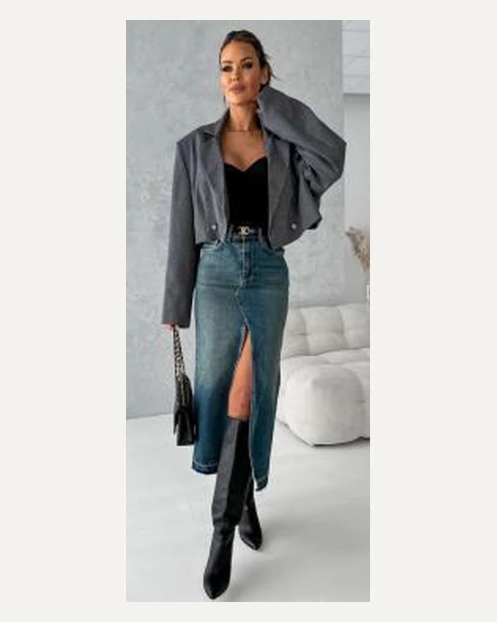 DST-009 denim skirt reference