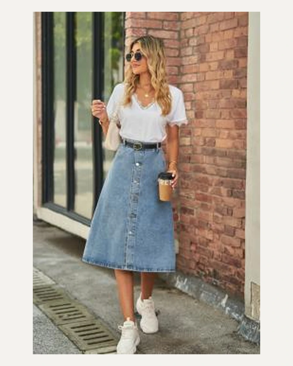 DST-014 denim skirt reference