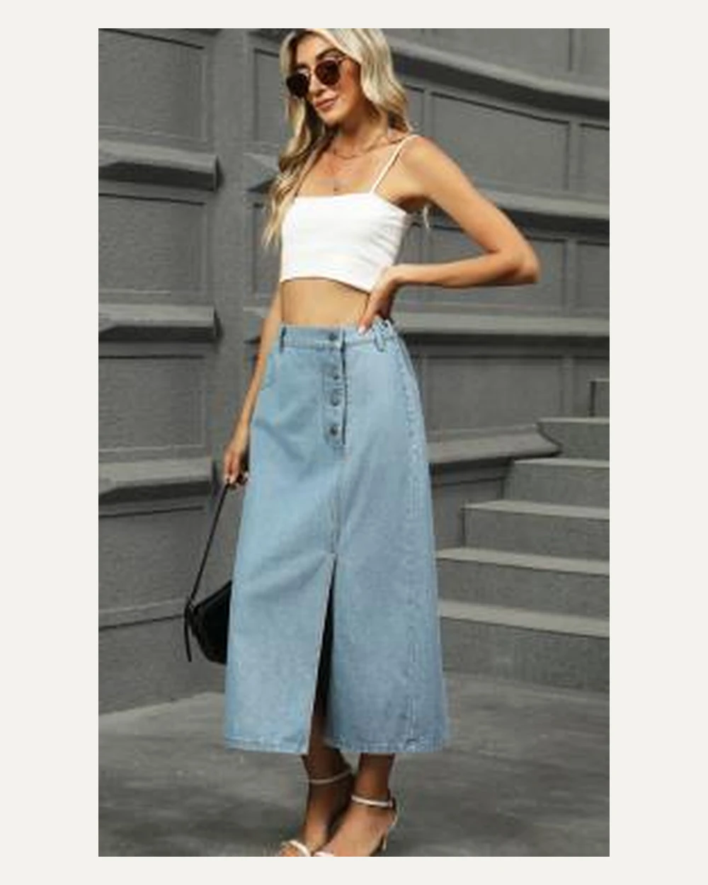 DST-018 denim skirt reference