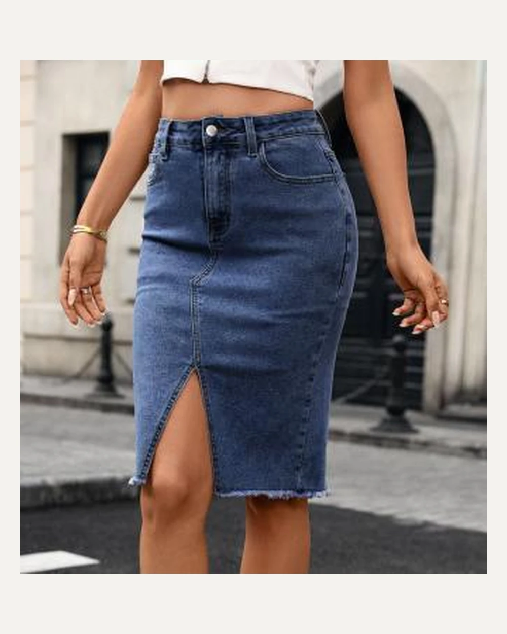 DST-020 denim skirt reference