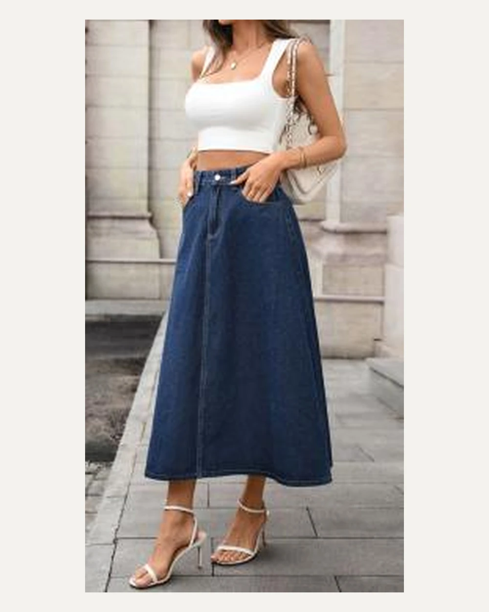 DST-021 denim skirt reference