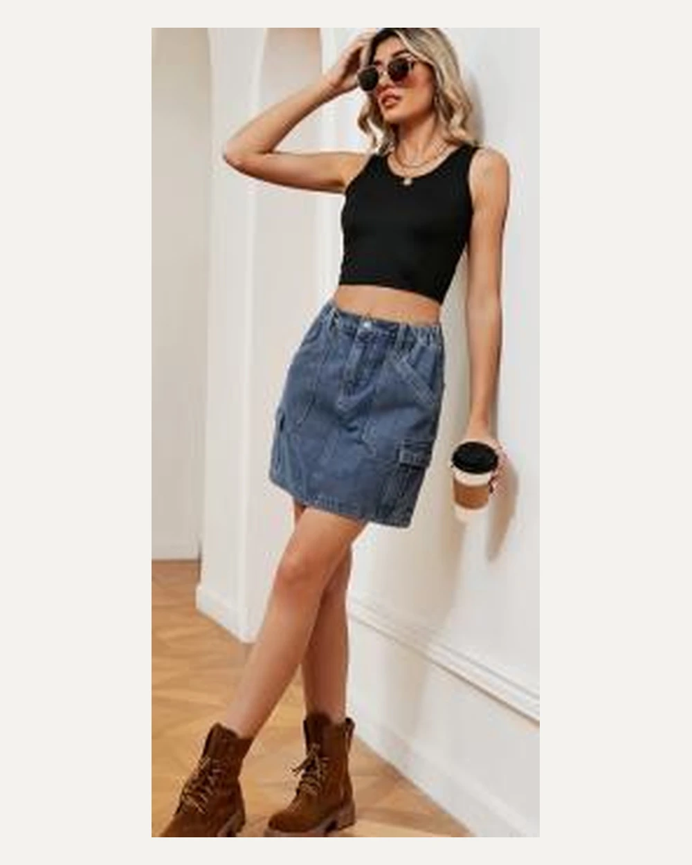 DST-025 denim skirt reference