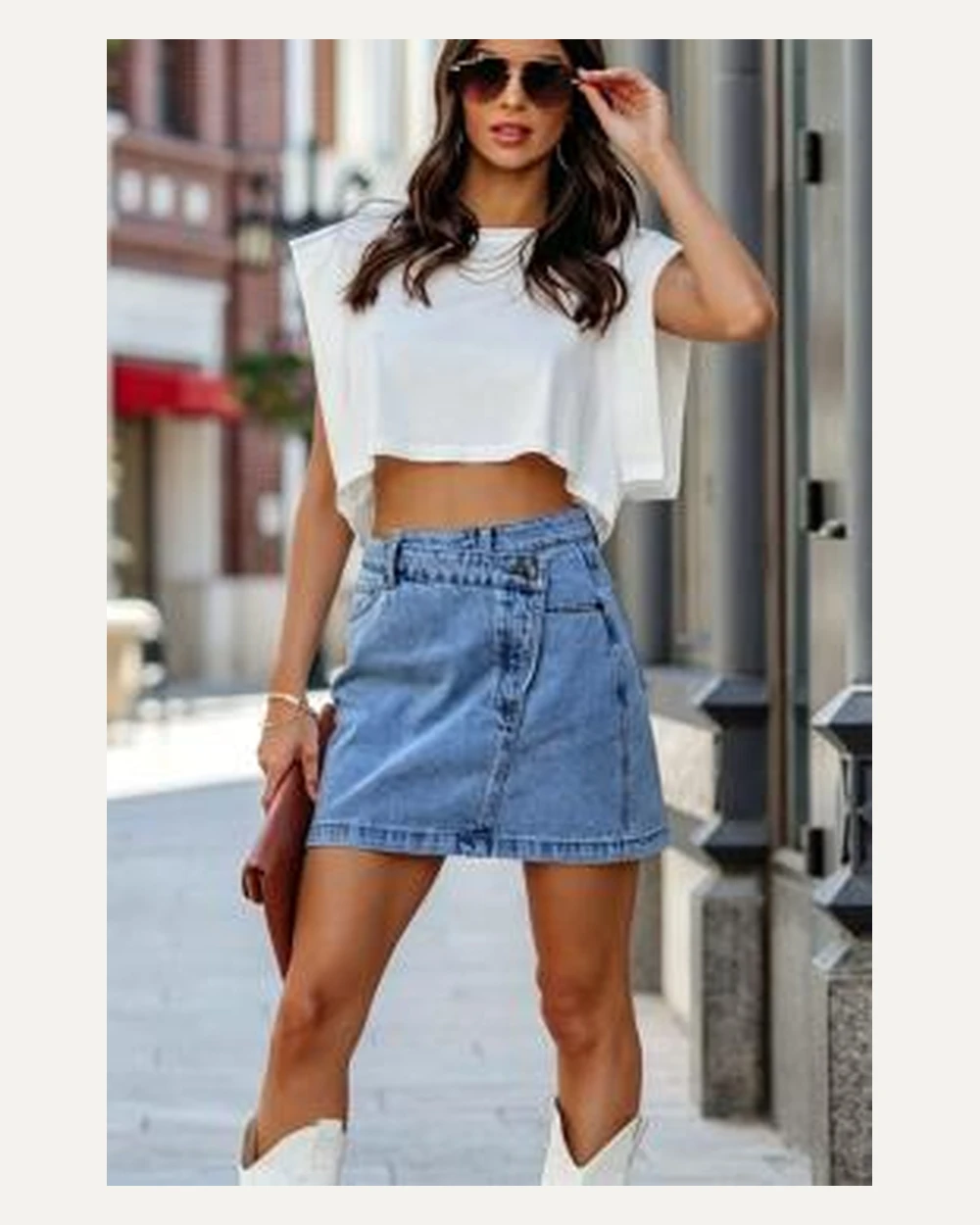 DST-028 denim skirt reference