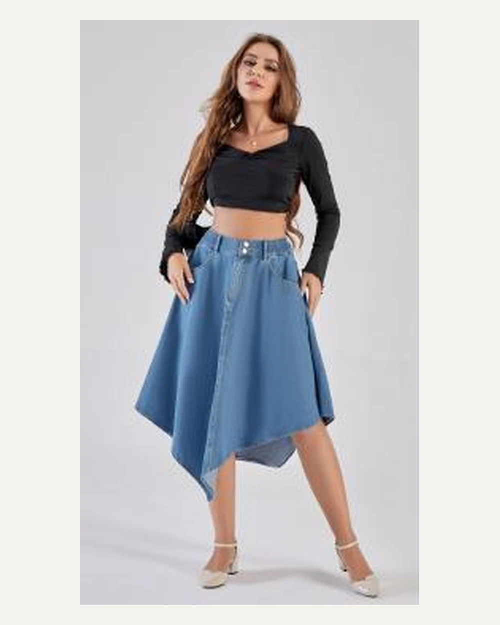 DST-030 denim skirt reference