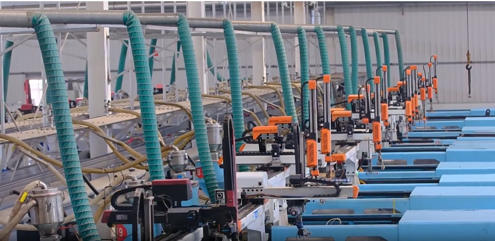 Automated plastic container production line