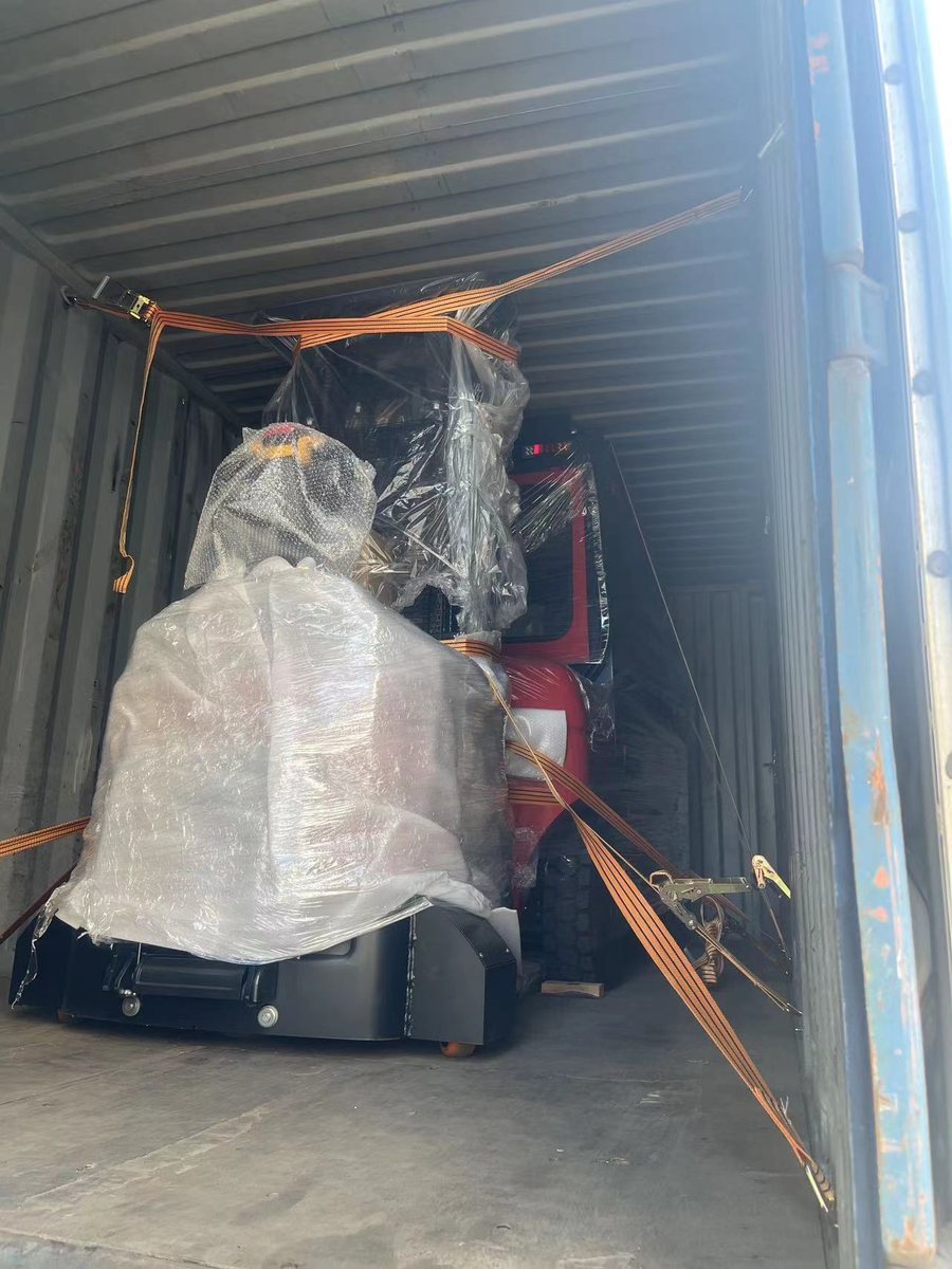 Secured cargo inside a shipping container