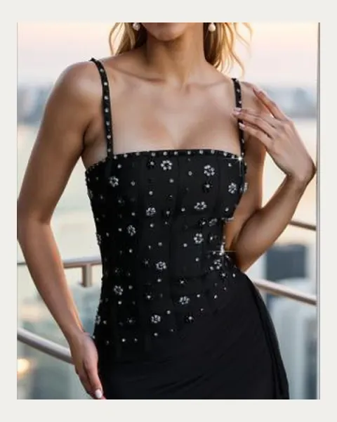 GBS-130 Beaded fabrics & details