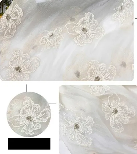 PTD-474 Embroidered fabrics