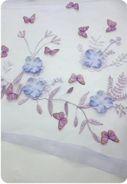 PTD-608 Embroidered fabrics