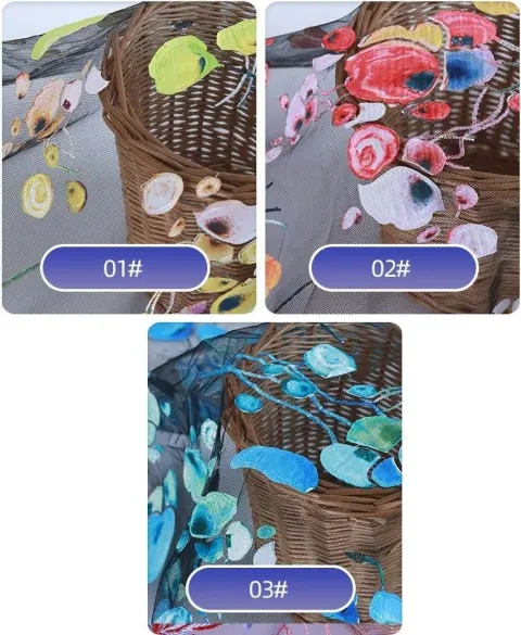 PTD-672 Embroidered fabrics