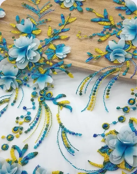 PTD-695 Embroidered fabrics