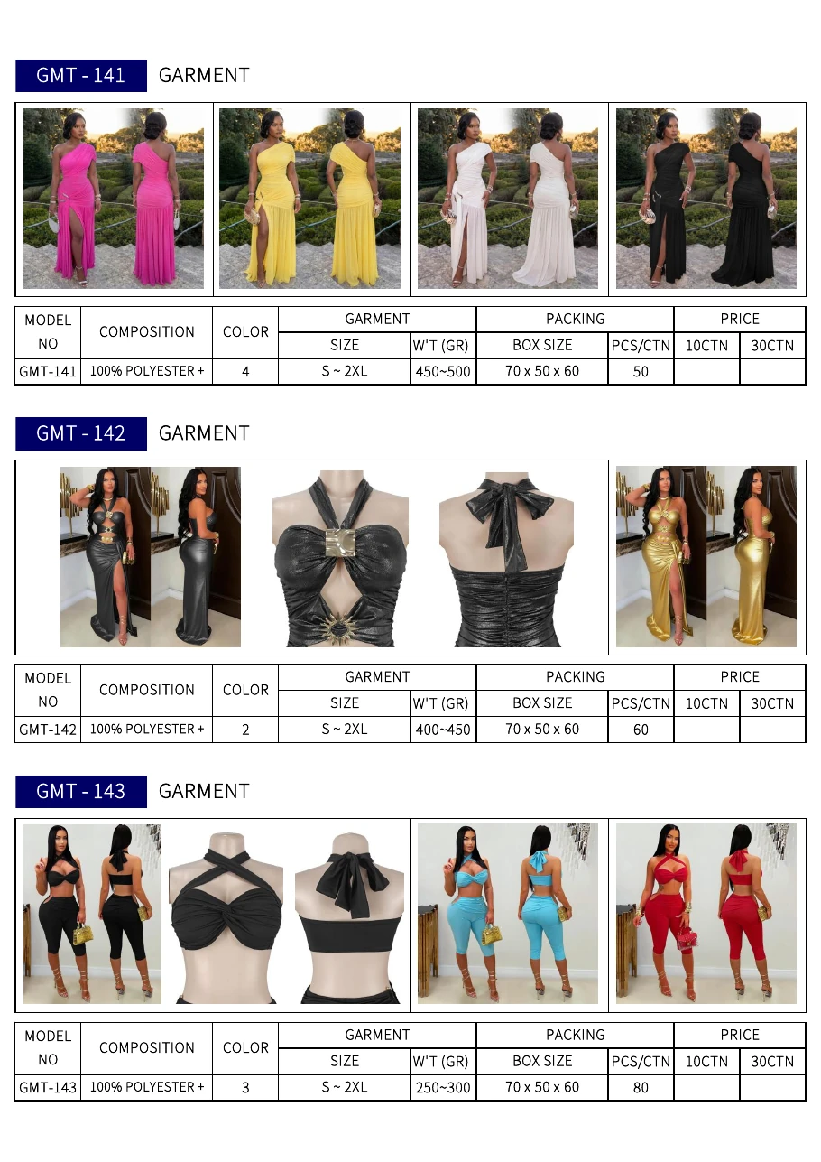 Women's garment catalog preview